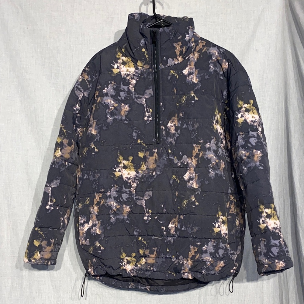 Mono B Floral Print Jacket - Black and Yellow